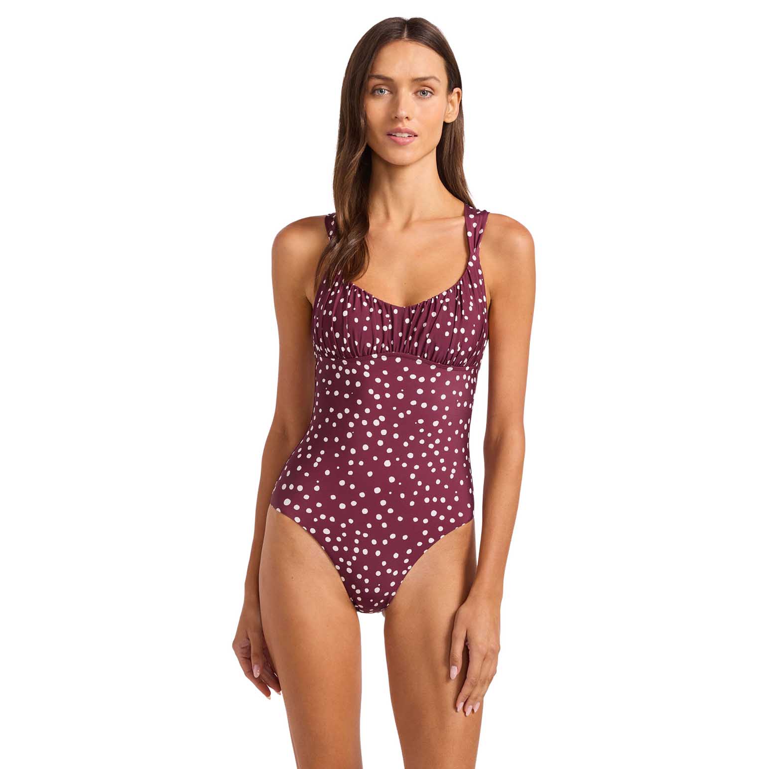 Seafolly Ruched Cross Back One Piece